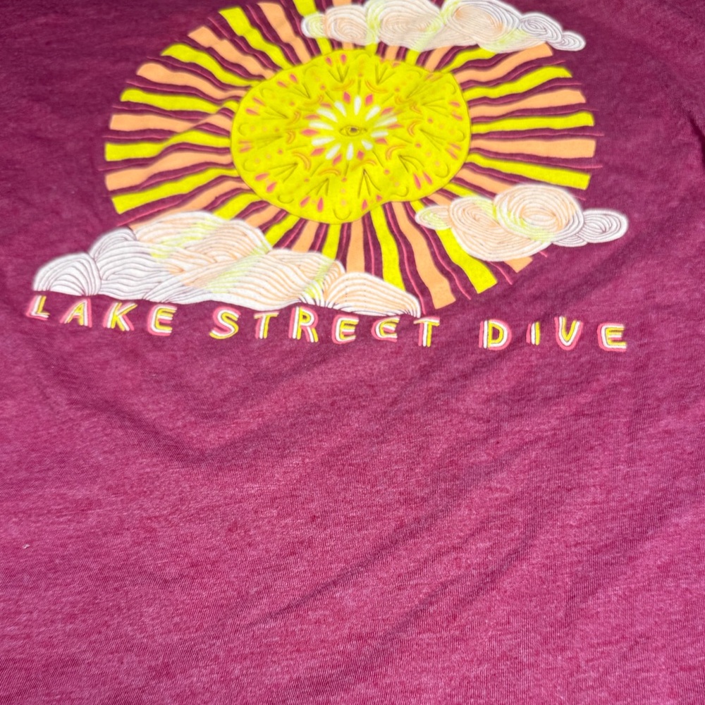 Lake Street Dive Graphic Tee Indie Band Tee Retro Sun Soft Womens L - Picture 4 of 6